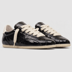 Crackled Glossy Leather Sneaker 1