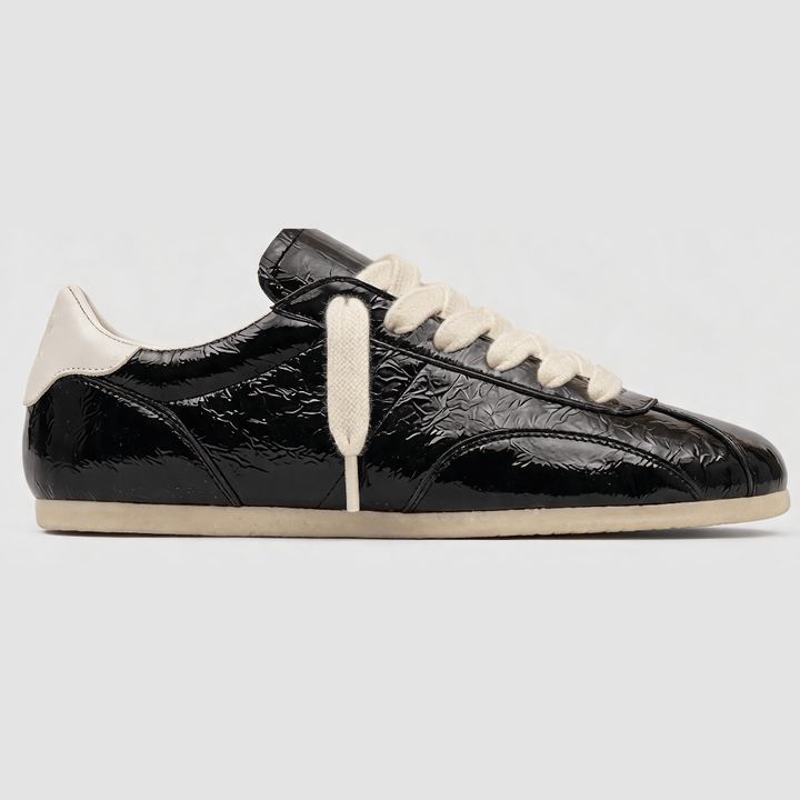 Crackled Glossy Leather Sneaker