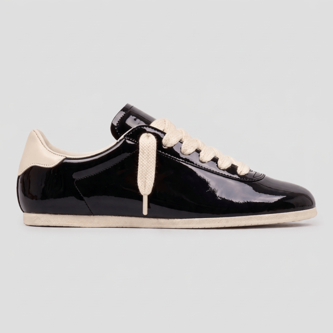 Patent Glossy Leather Sneaker - side profile