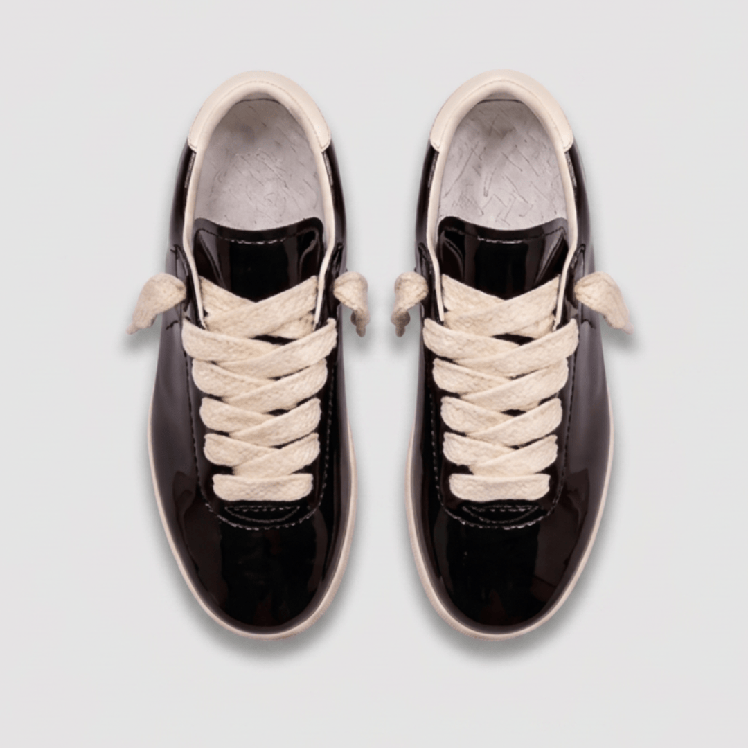 Patent Glossy Leather Sneaker - top down